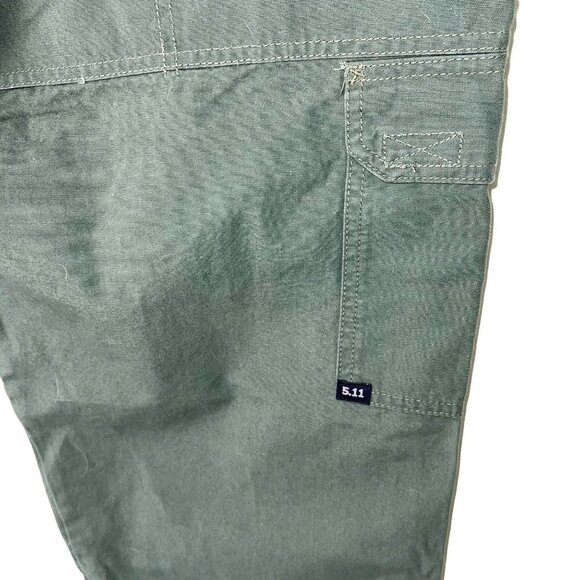 5.11 Tactical Performance Pants Mens Size 34x30 Pure Cotton Canvas 74251 Green - Picture 7 of 9